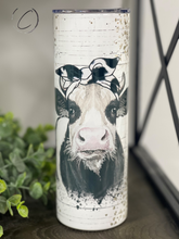 Load image into Gallery viewer, Glitter Heifer 20oz Skinny Tumbler