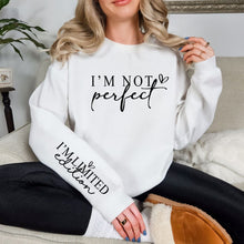 Load image into Gallery viewer, PREORDER: I'm Not Perfect Graphic Sweatshirt in Three Colors