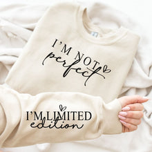 Load image into Gallery viewer, PREORDER: I'm Not Perfect Graphic Sweatshirt in Three Colors