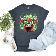 Load image into Gallery viewer, PREORDER: Shamrock Cow Graphic Tee