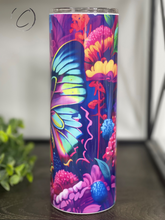 Load image into Gallery viewer, Groovy Butterfly 20oz Skinny Tumbler