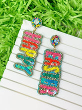 Load image into Gallery viewer, PREORDER: Happy Easter Sequin Dangle Earrings