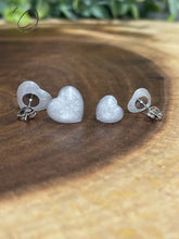Load image into Gallery viewer, Heart Translucent Stud Earrings