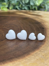 Load image into Gallery viewer, Heart White Stud Earrings