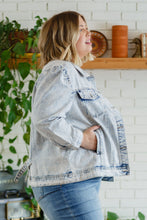 Load image into Gallery viewer, Hello Lovely Quarter Sleeve Denim Jacket