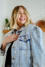 Load image into Gallery viewer, Hello Lovely Quarter Sleeve Denim Jacket