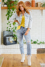 Load image into Gallery viewer, Hello Lovely Quarter Sleeve Denim Jacket