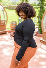 Load image into Gallery viewer, Here For It Long Sleeve Ribbed Crop Top