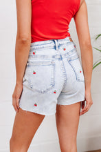 Load image into Gallery viewer, Hi-Waisted Judy Blue Cherry Acid Wash Cutoffs
