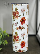 Load image into Gallery viewer, Highland Bull Floral 20oz Skinny Tumbler