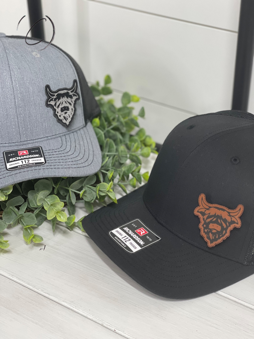 Highland Cow Accent Patch Snapback Adult Hat