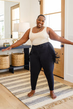 Load image into Gallery viewer, Hilary Side Fringe Judy Blue Skinny Jegging In Black