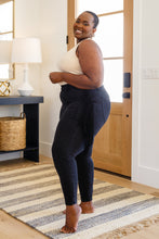 Load image into Gallery viewer, Hilary Side Fringe Judy Blue Skinny Jegging In Black