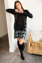 Load image into Gallery viewer, Hints Of Plaid Dress in Green