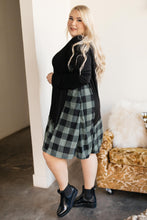 Load image into Gallery viewer, Hints Of Plaid Dress in Green