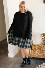 Load image into Gallery viewer, Hints Of Plaid Dress in Green