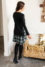 Load image into Gallery viewer, Hints Of Plaid Dress in Green