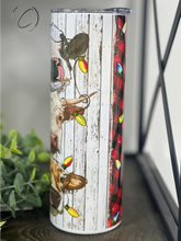 Load image into Gallery viewer, Ho, Ho, Ho Heifer 20oz Skinny Tumbler