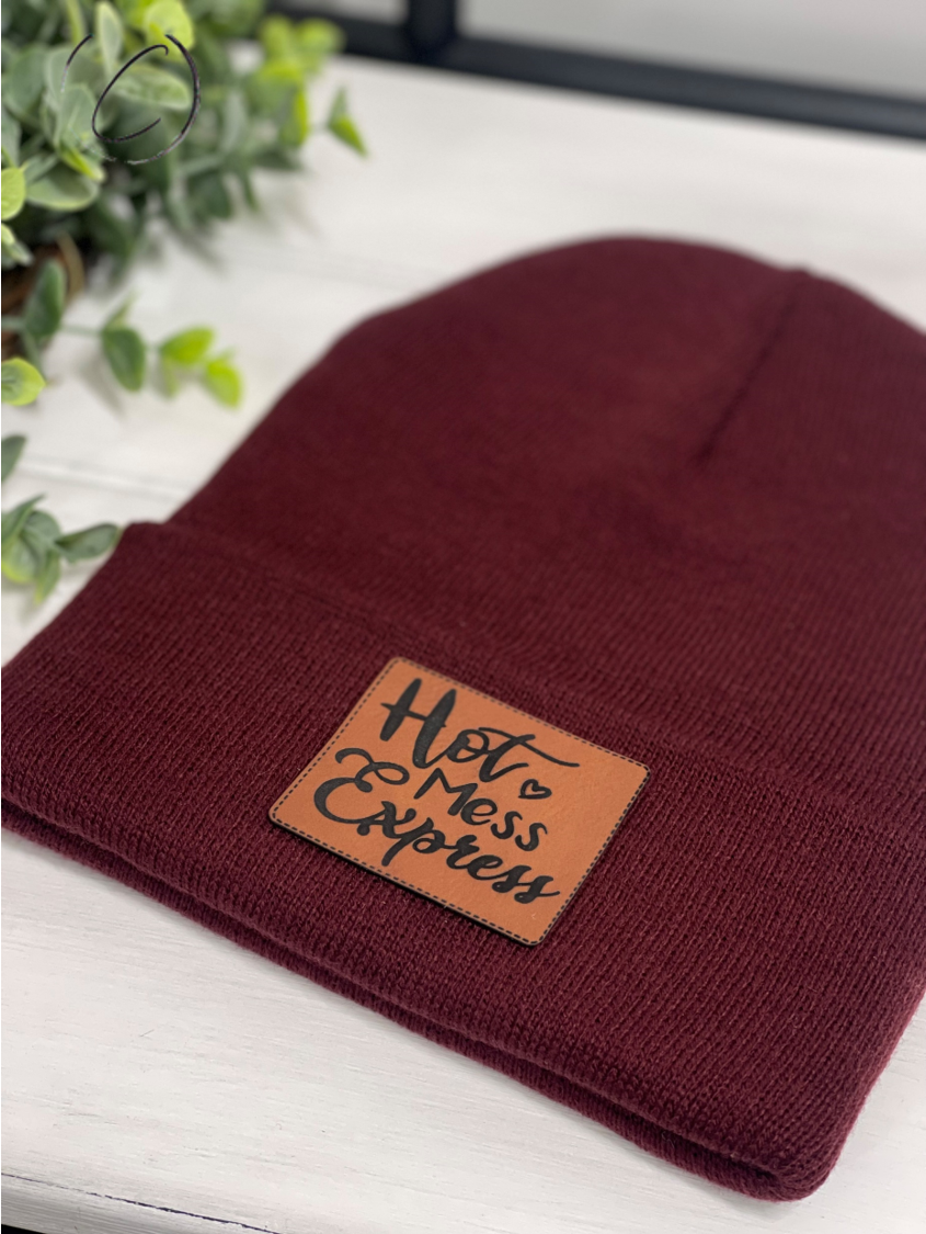 Hot Mess Express Patch Beanie