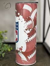 Load image into Gallery viewer, IDC (I Don&#39;t Care) Football 20oz Skinny Tumbler