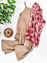 Load image into Gallery viewer, Light Gauze Overalls With Pockets In Bohemian Beige