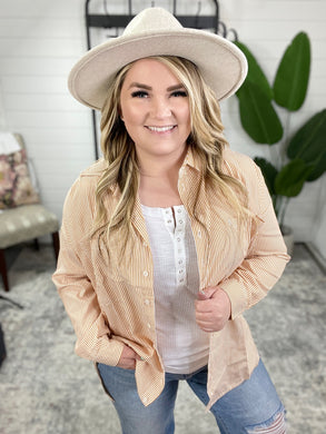 Easy On The Eyes Striped Button Up