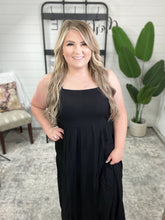 Load image into Gallery viewer, Classically Cool Tiered Maxi Dress