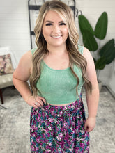 Load image into Gallery viewer, Get On My Level Cropped Cami in Mint