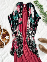 Load image into Gallery viewer, V Neck Maxi Dress With Pockets In Rosewood
