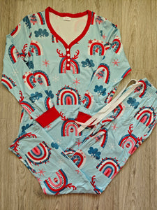 PREORDER: Long Sleeve Holiday Pajamas In Assorted Prints