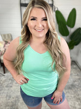 Load image into Gallery viewer, The Basics Long Line Reversible Tank in Mint