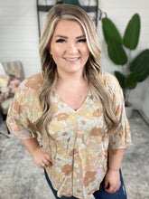 Load image into Gallery viewer, Singled Out Floral Blouse in Green