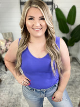 Load image into Gallery viewer, Carefree Seamless Reversible Tank in Periwinkle