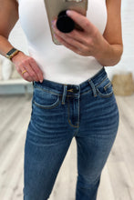 Load image into Gallery viewer, Mid Rise Raw Hem Bootcut Judy Blue Jeans