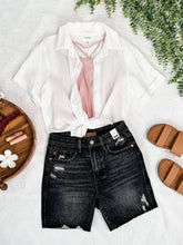 Load image into Gallery viewer, High Waisted Rigid Front Shorts By Judy Blue Jeans In Washed Black