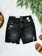 Load image into Gallery viewer, High Waisted Rigid Front Shorts By Judy Blue Jeans In Washed Black