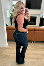 Load image into Gallery viewer, Jane High Rise Raw Hem Flare Judy Blue Jeans