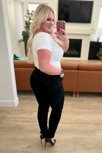 Load image into Gallery viewer, Rhinestone Slim Fit Judy Blue Jeans in Black