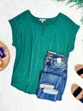 Load image into Gallery viewer, Criss Cross Front Top In Emerald