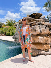 Load image into Gallery viewer, PREORDER: All Over Floral Print Kimono in Two Colors