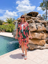 Load image into Gallery viewer, PREORDER: All Over Floral Print Kimono in Two Colors