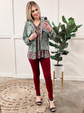 Load image into Gallery viewer, Terry Cloth Light Shacket In Sea Green