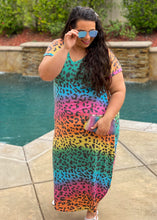 Load image into Gallery viewer, Safari Rainbow Maxi Dress