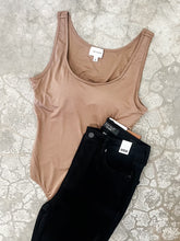 Load image into Gallery viewer, Sleeveless Bodysuit With Built-In Bra In Mocha