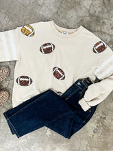 Load image into Gallery viewer, Pullover Sweatshirt In Football Sequins