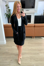 Load image into Gallery viewer, Self-Tie Tulip Hem Skirt in Black