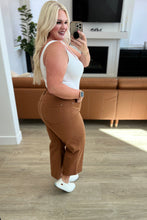 Load image into Gallery viewer, High Rise Control Top Wide Leg Crop Judy Blue Jeans in Camel