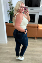 Load image into Gallery viewer, Pull On Denim Judy Blue Joggers in Dark Wash