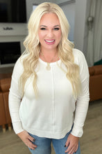 Load image into Gallery viewer, Front Seam Round Neck Sweater in Ivory