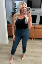 Load image into Gallery viewer, Rowena High Rise Pull On Double Cuff Slim Judy Blue Jeggings